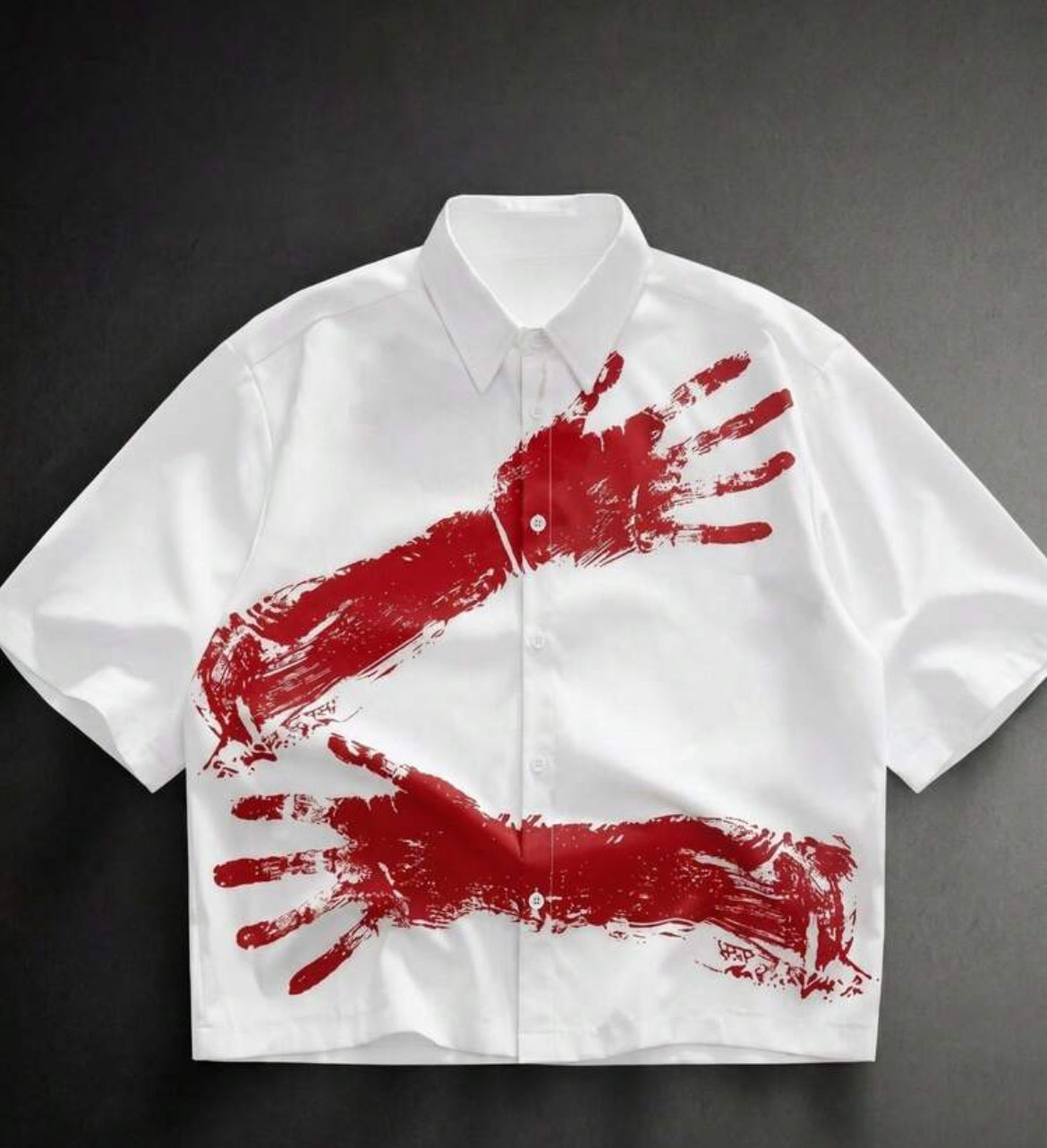 Manfinity VCAY Men's Arm Print Short Sleeve Shirt