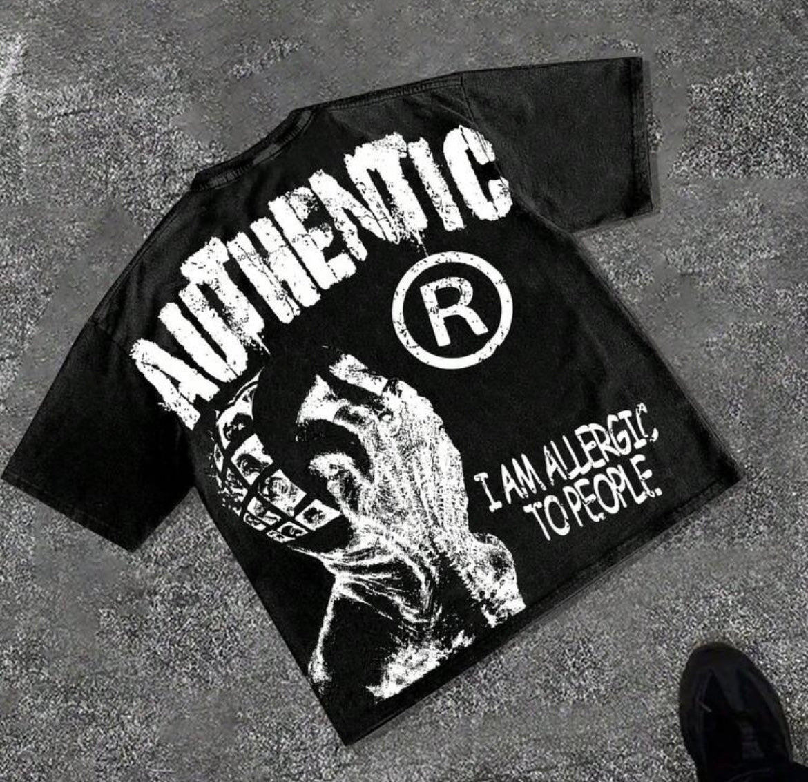 I Am Allergic To People Printed T-Shirts, High-Quality Batik Cotton Vintage Fashion Brand T-Shirts, Men's T-Shirts, Summer T-Shirts,