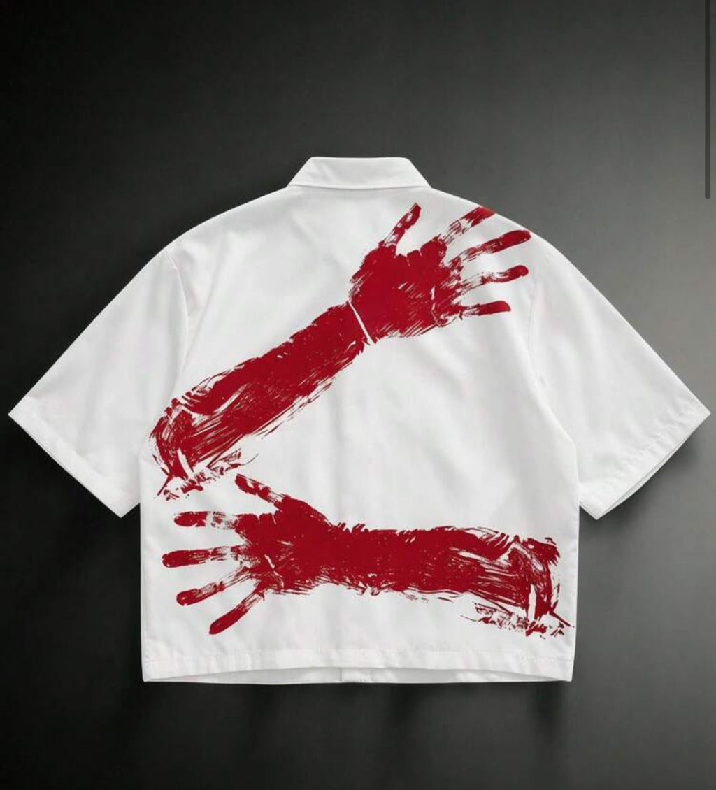 Manfinity VCAY Men's Arm Print Short Sleeve Shirt